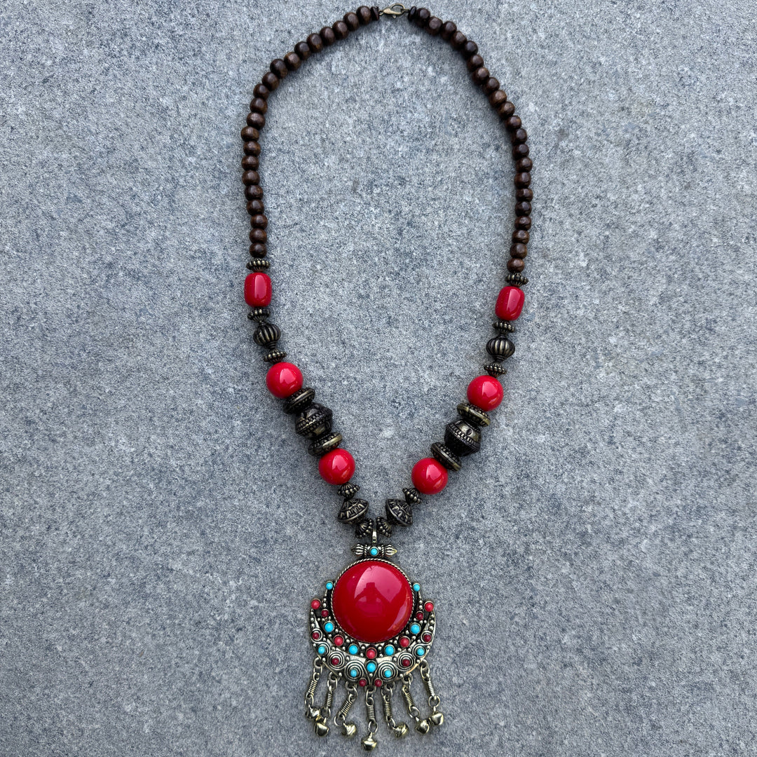 Bohemian Red Necklace