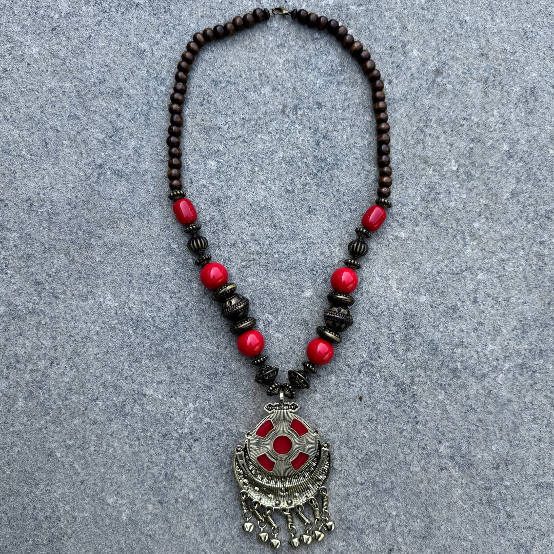 Bohemian Red Necklace