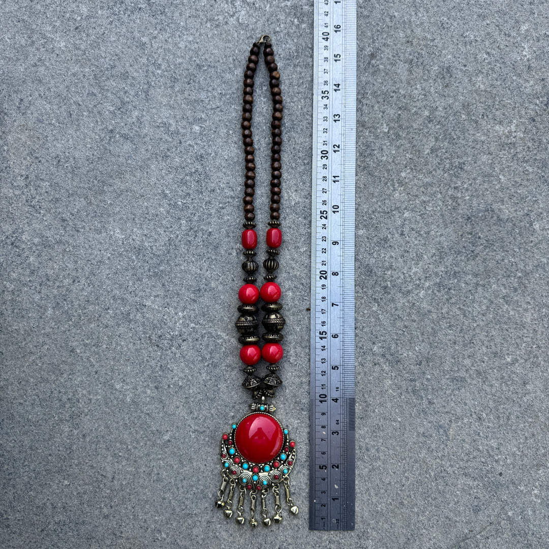 Bohemian Red Necklace