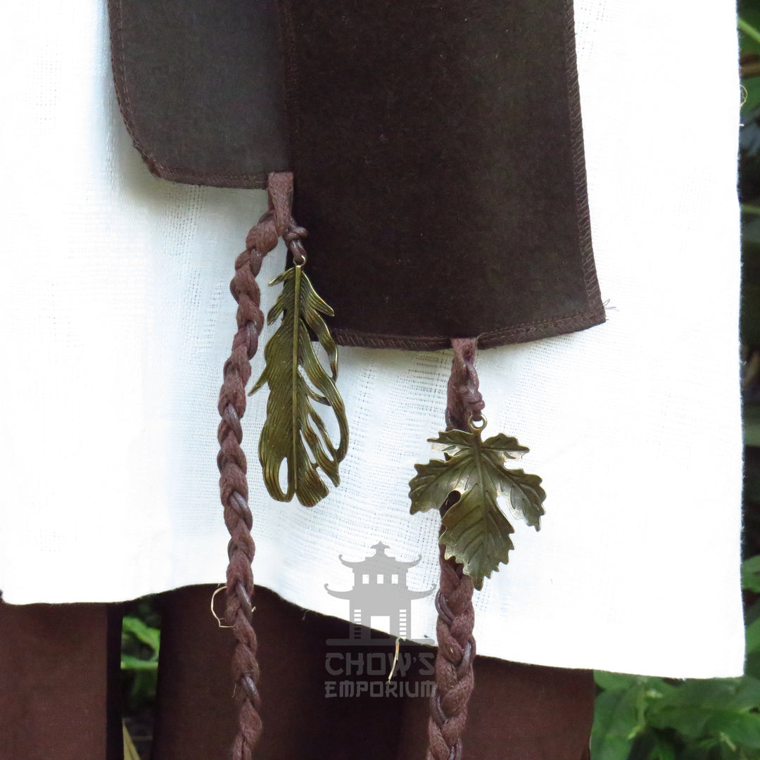 Brown Wool Decorated Sash