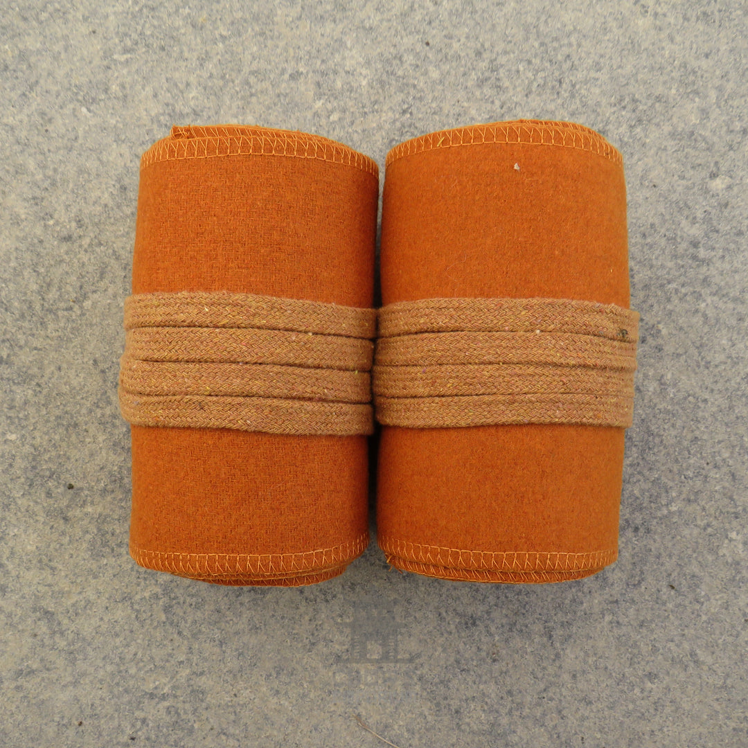Rust Wool Leg Wraps
