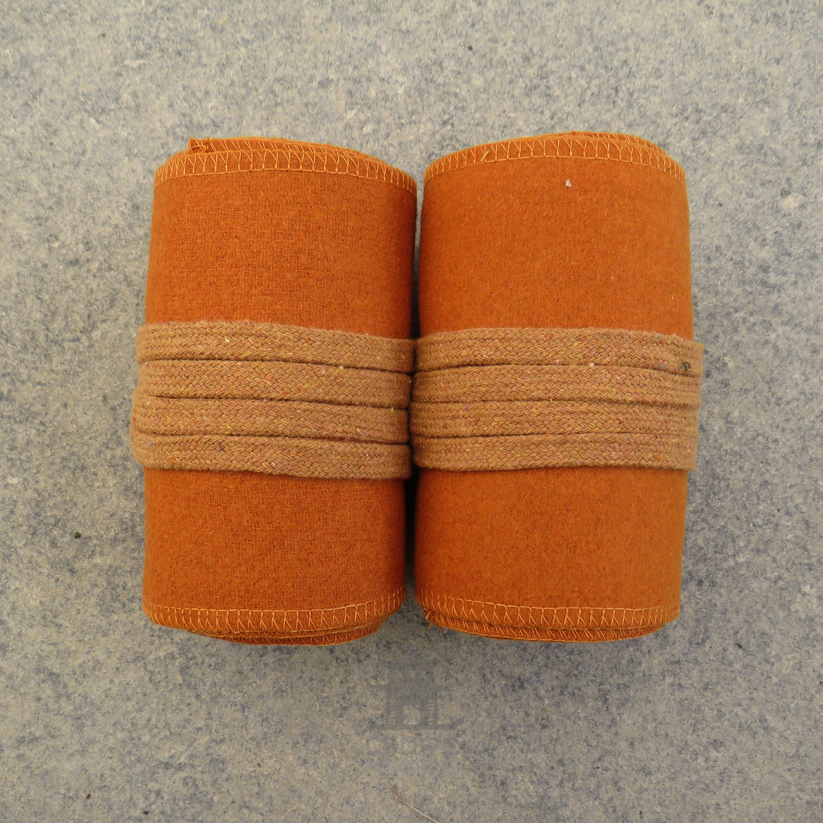 Rust Wool Leg Wraps