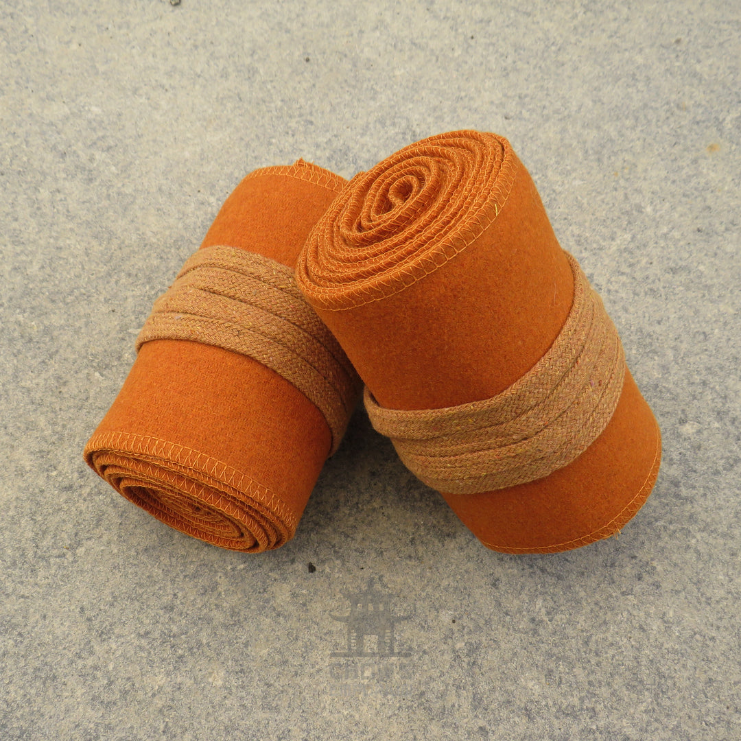 Rust Wool Leg Wraps
