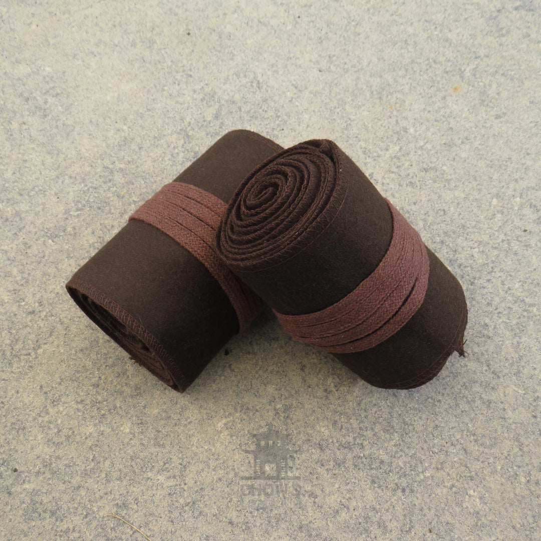 Brown Wool Leg Wraps