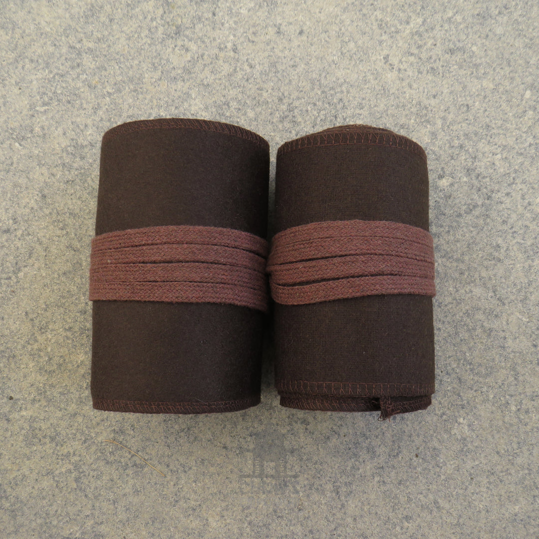 Brown Wool Leg Wraps