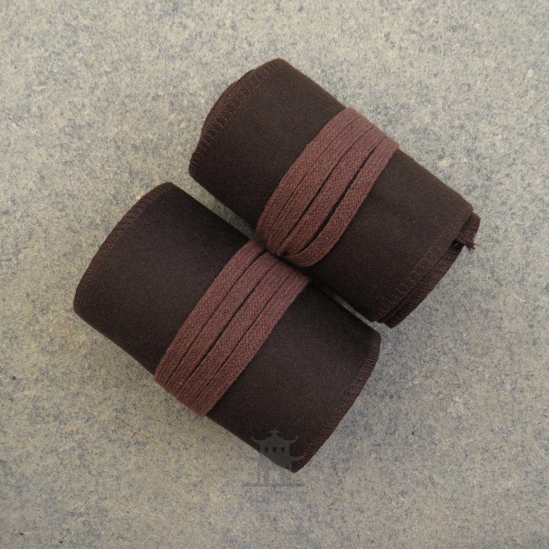 Brown Wool Leg Wraps