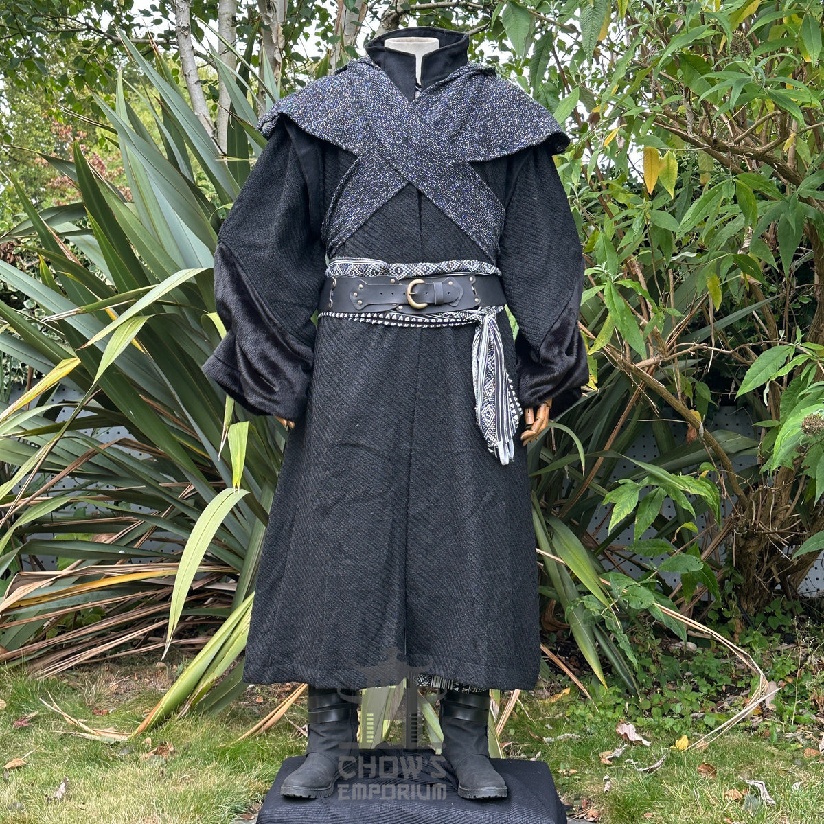 Captain Blacksail LARP Set - 5+ Pieces (Robe, Waistcoat, Sash, Shirt &amp; Necklace)