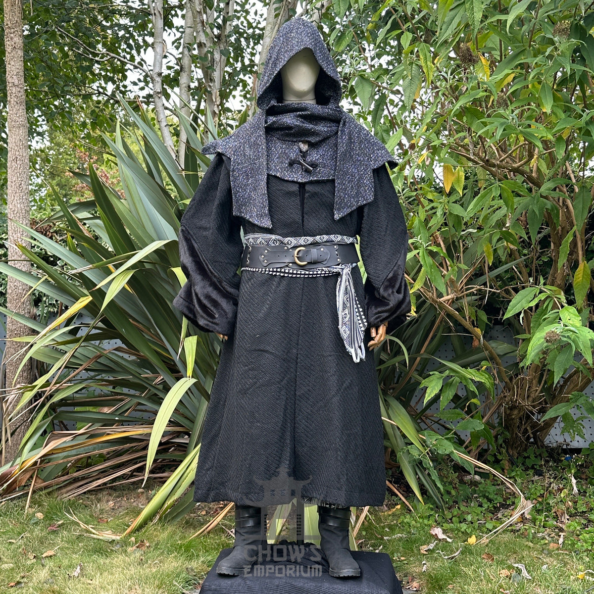 Captain Blacksail LARP Set - 5+ Pieces (Robe, Waistcoat, Sash, Shirt &amp; Necklace)