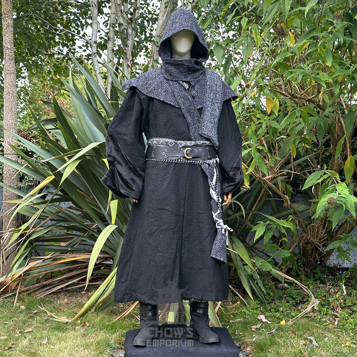 Captain Blacksail LARP Set - 5+ Pieces (Robe, Waistcoat, Sash, Shirt &amp; Necklace)