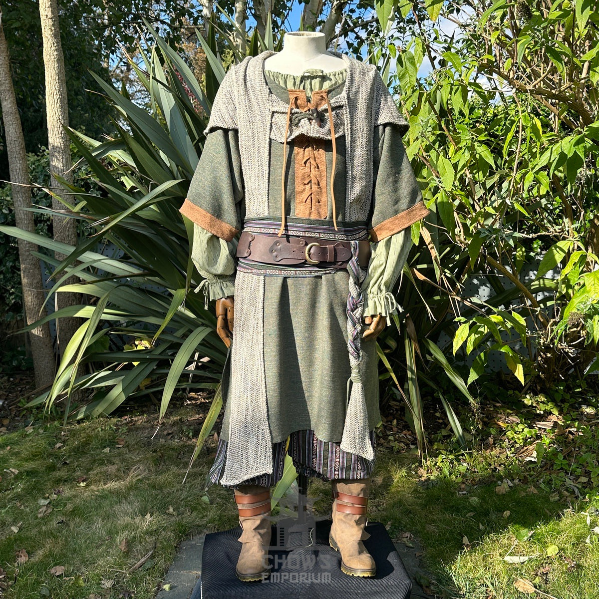 Forest Mage 5 Piece Costume Set for LARP and Ren Faire Events.