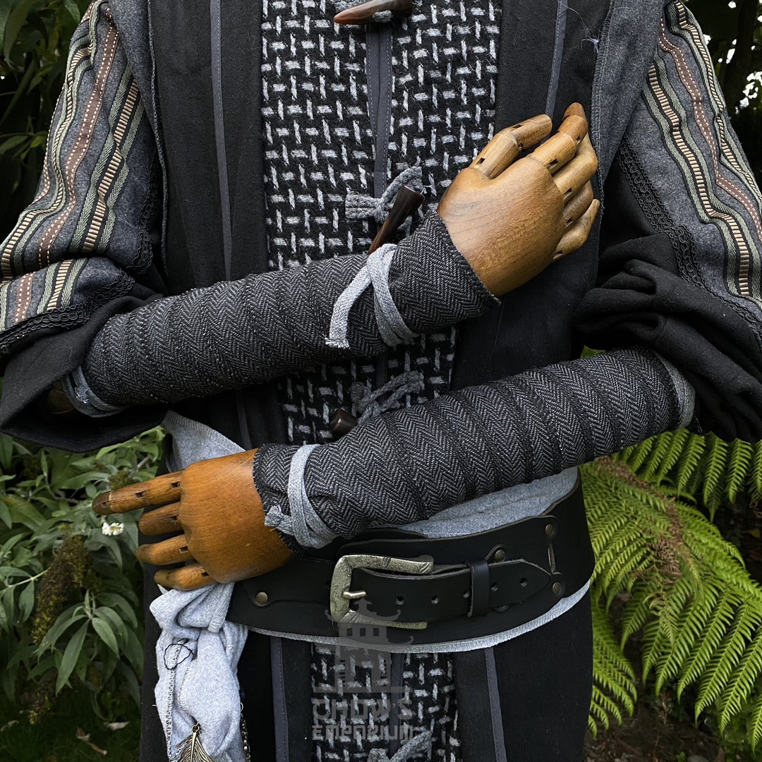 Dark Master LARP Set - 3+ Pieces (Robe, Layer Hood and Sash)