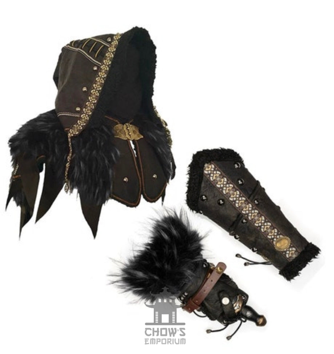 The Ashen Huntsman LARP Outfit - 3+ pieces (Robe, Hood, Sash)