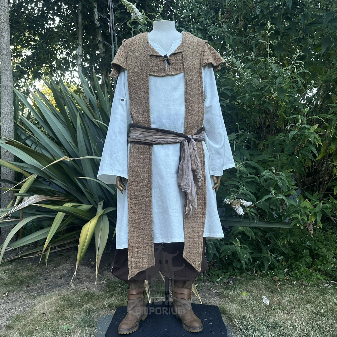 Tan Wool  Scarf Hood