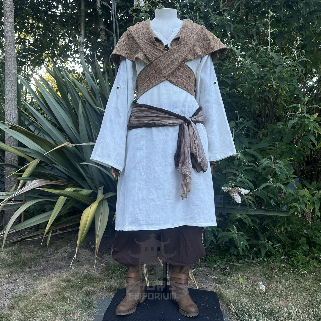 Tan Wool  Scarf Hood