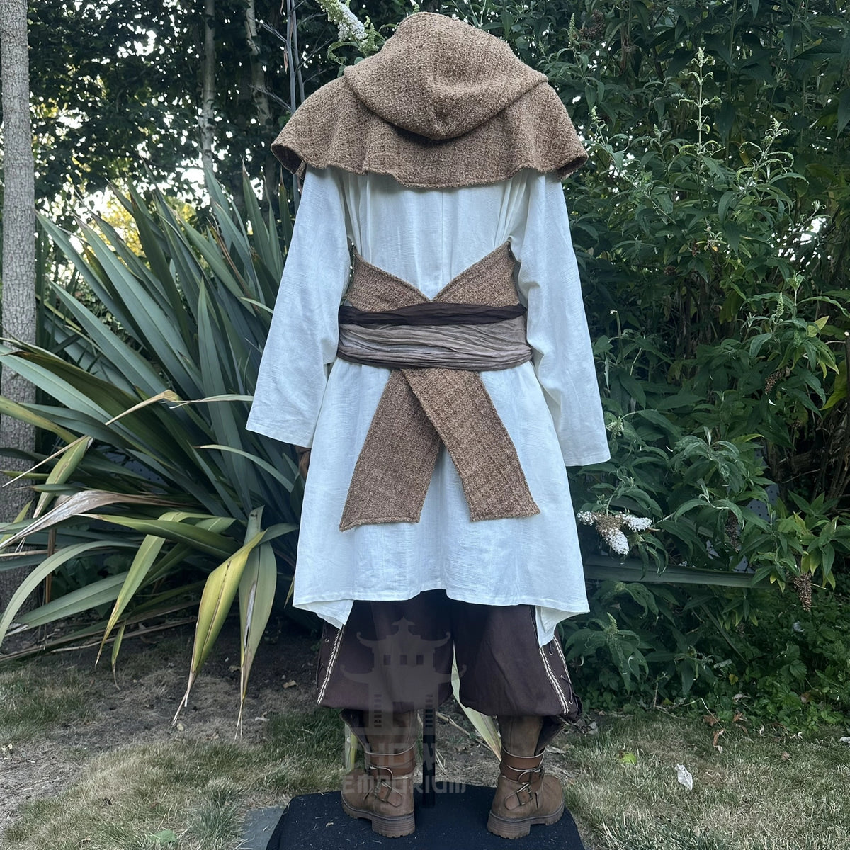 Tan Wool  Scarf Hood