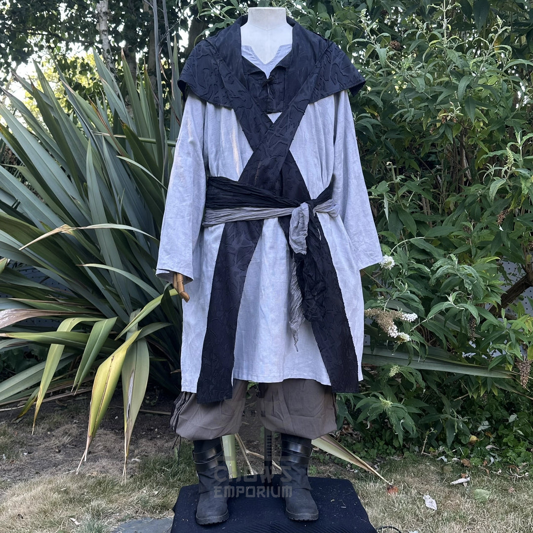 Black Medieval Scarf Hood