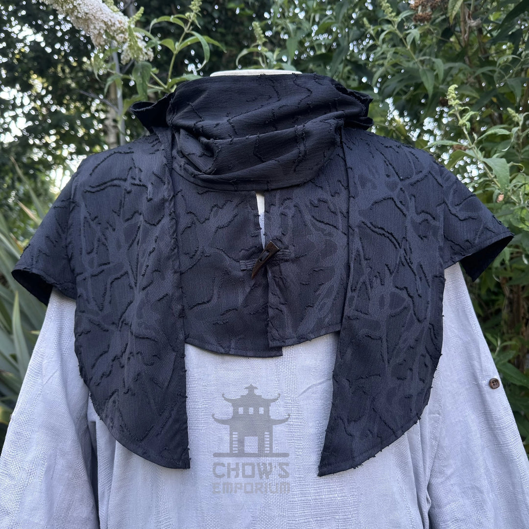 Black Medieval Scarf Hood
