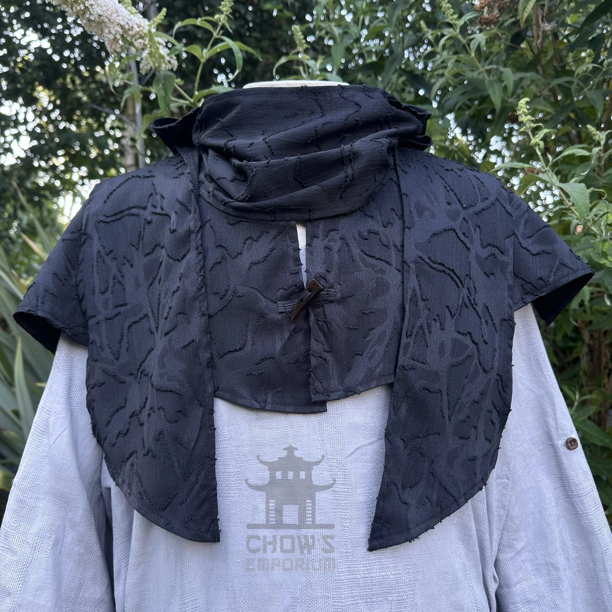 Black Medieval Scarf Hood