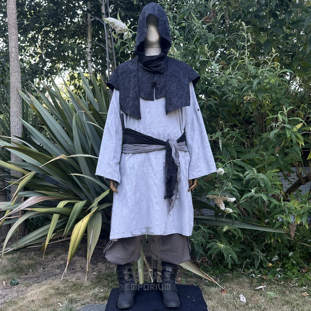 Black Medieval Scarf Hood