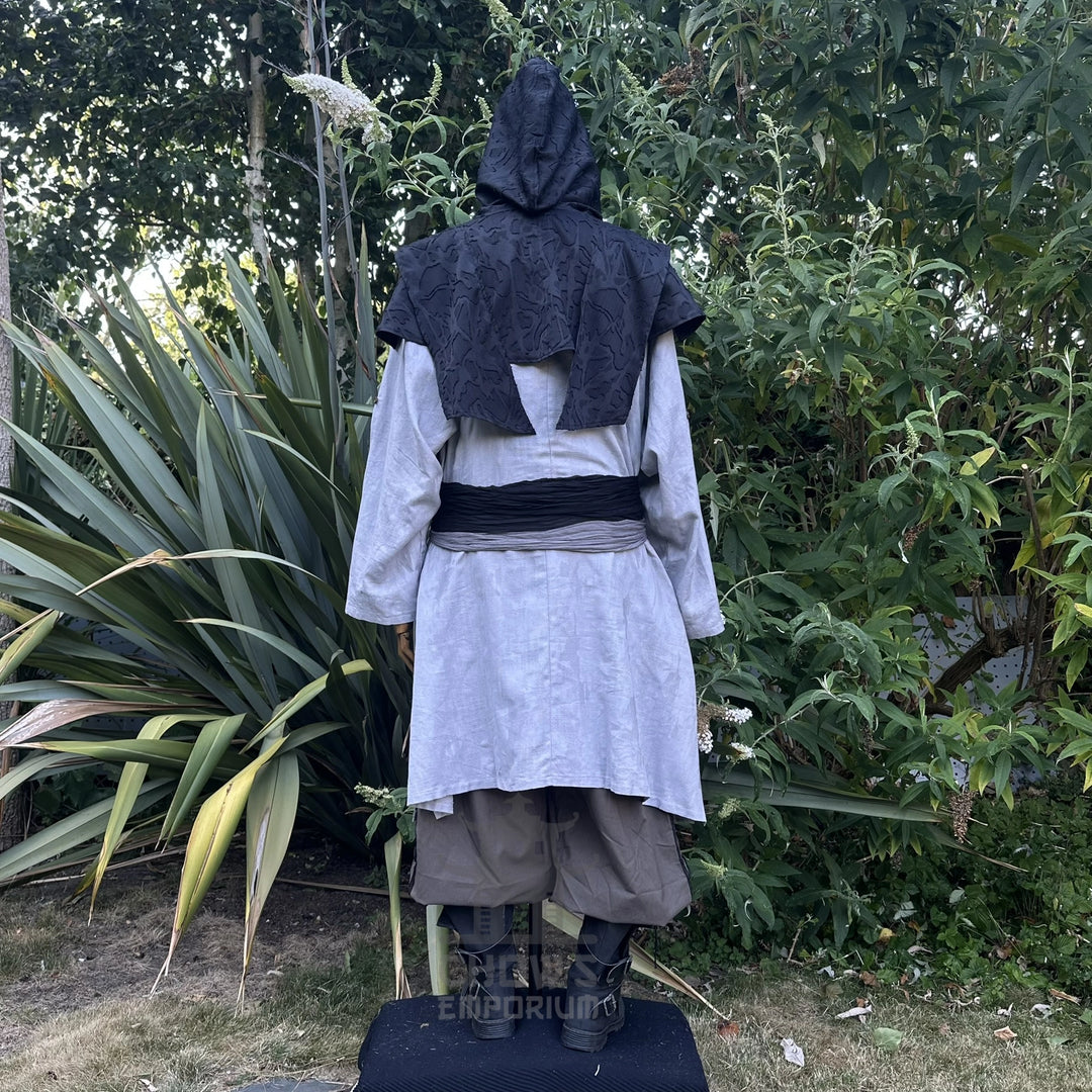 Black Medieval Scarf Hood
