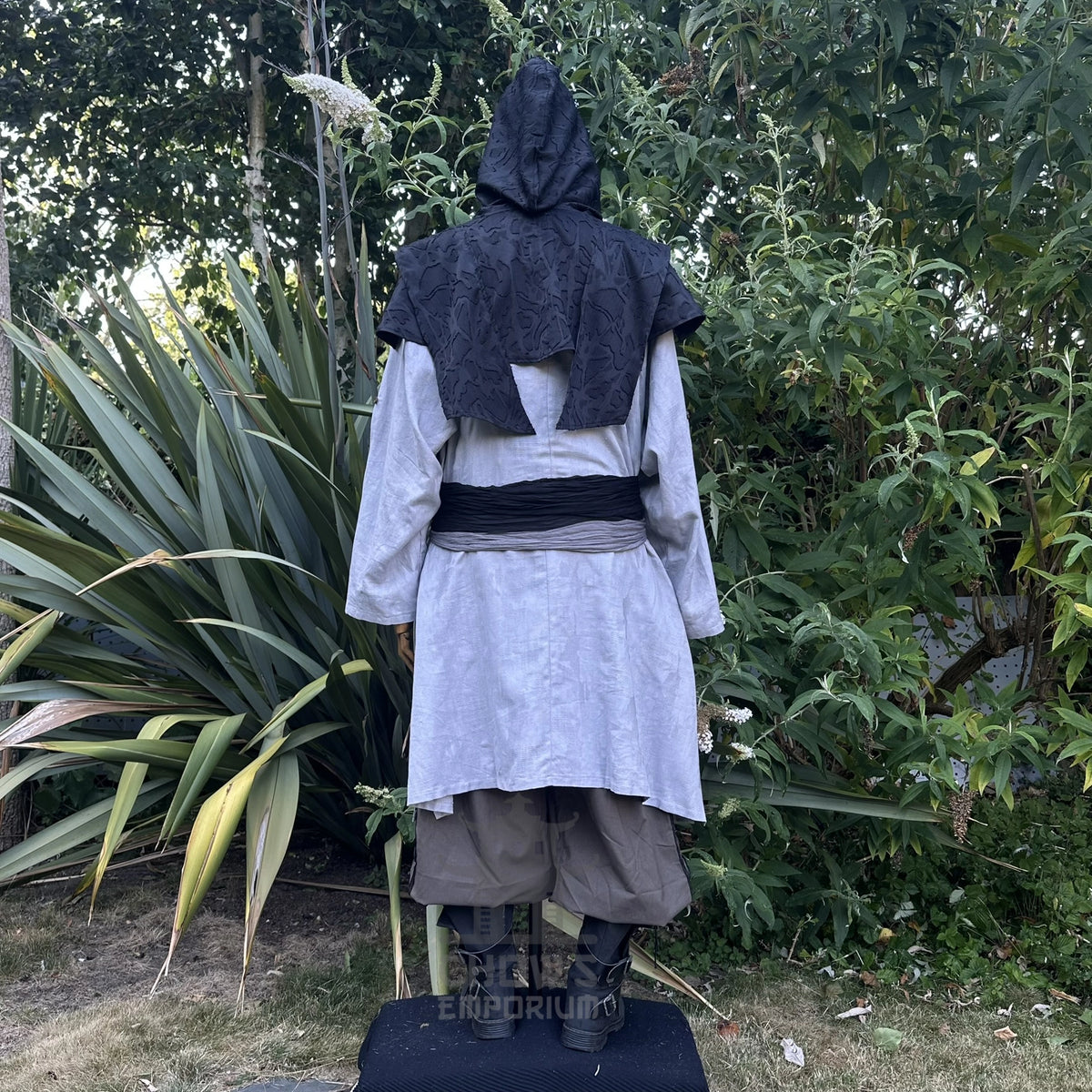Black Medieval Scarf Hood
