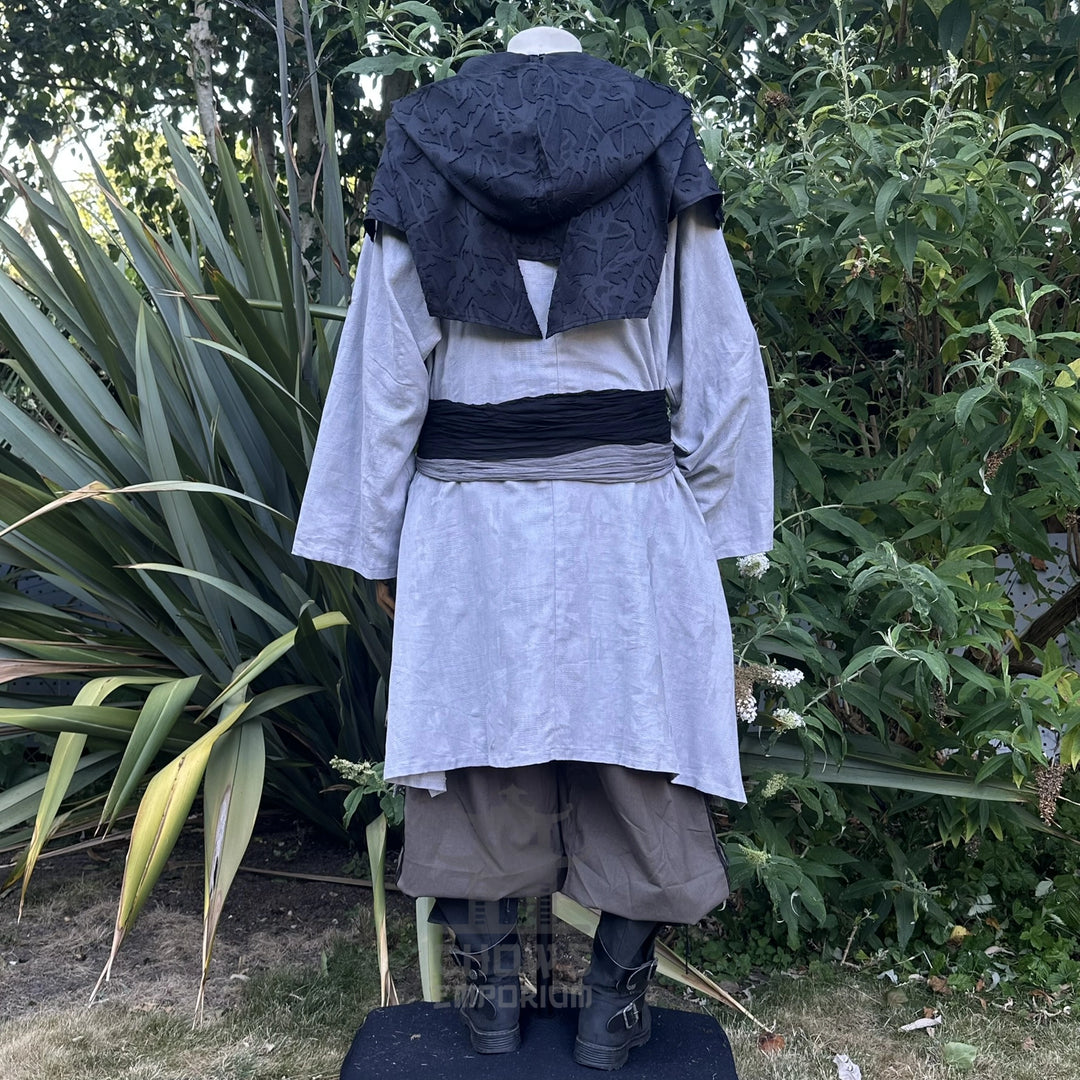 Black Medieval Scarf Hood