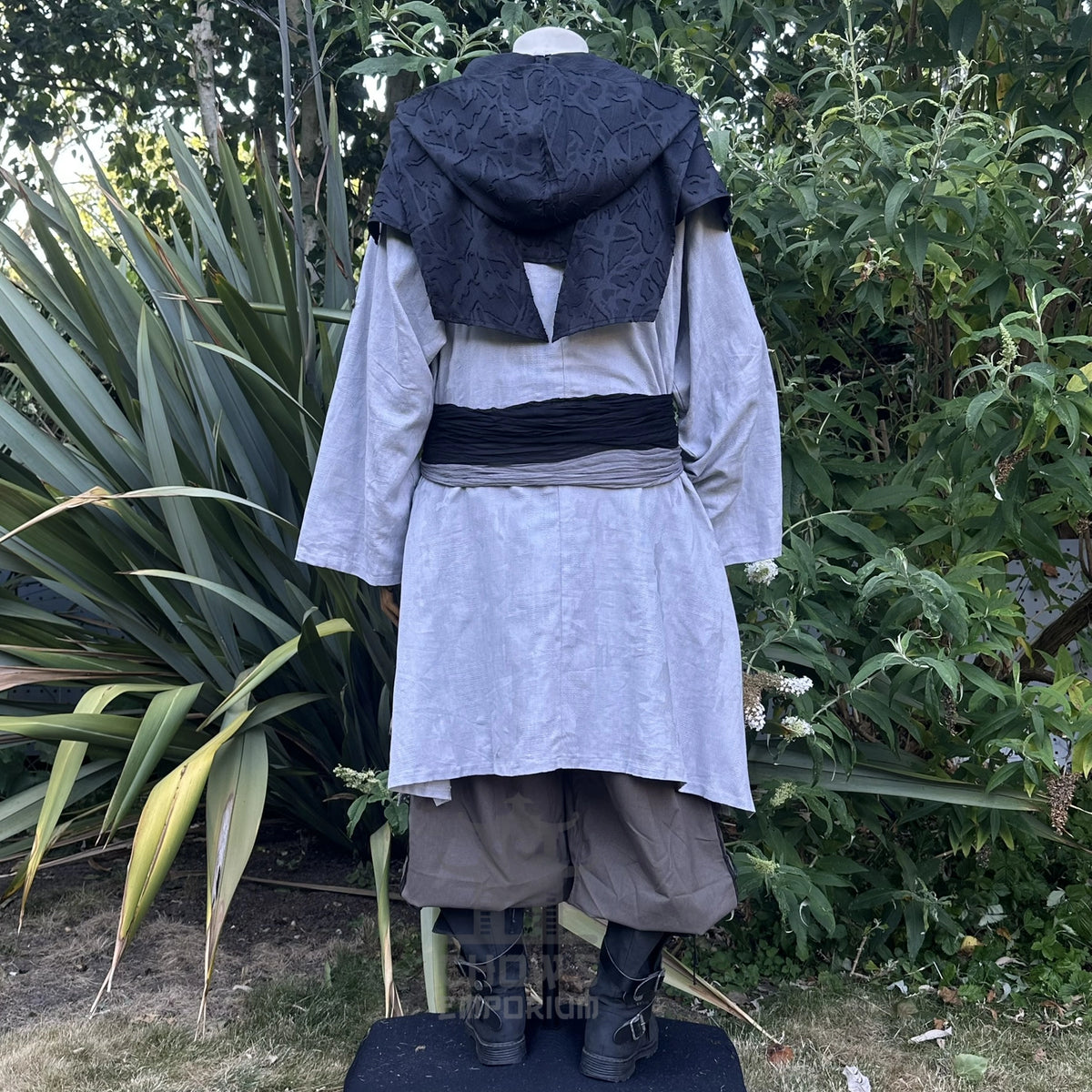 Black Medieval Scarf Hood
