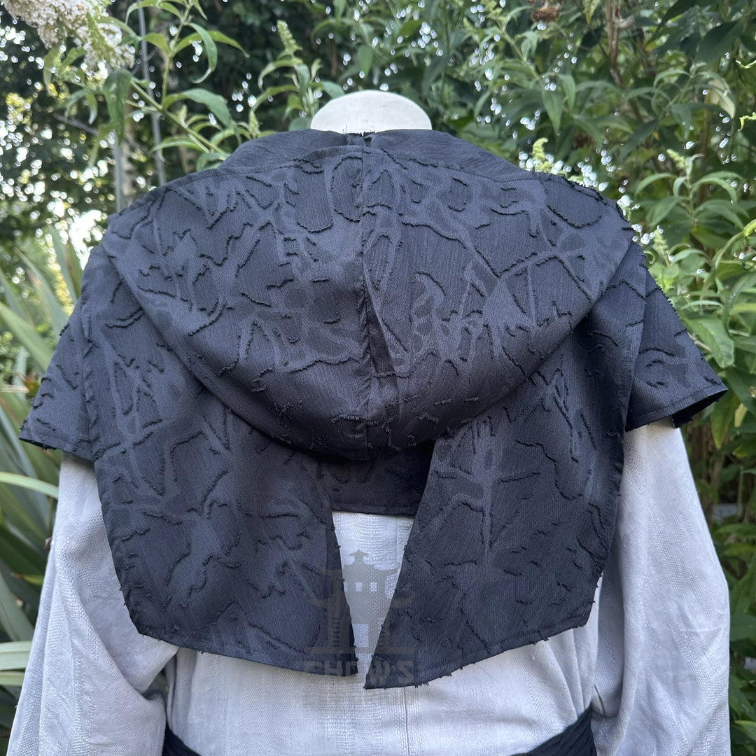 Black Medieval Scarf Hood