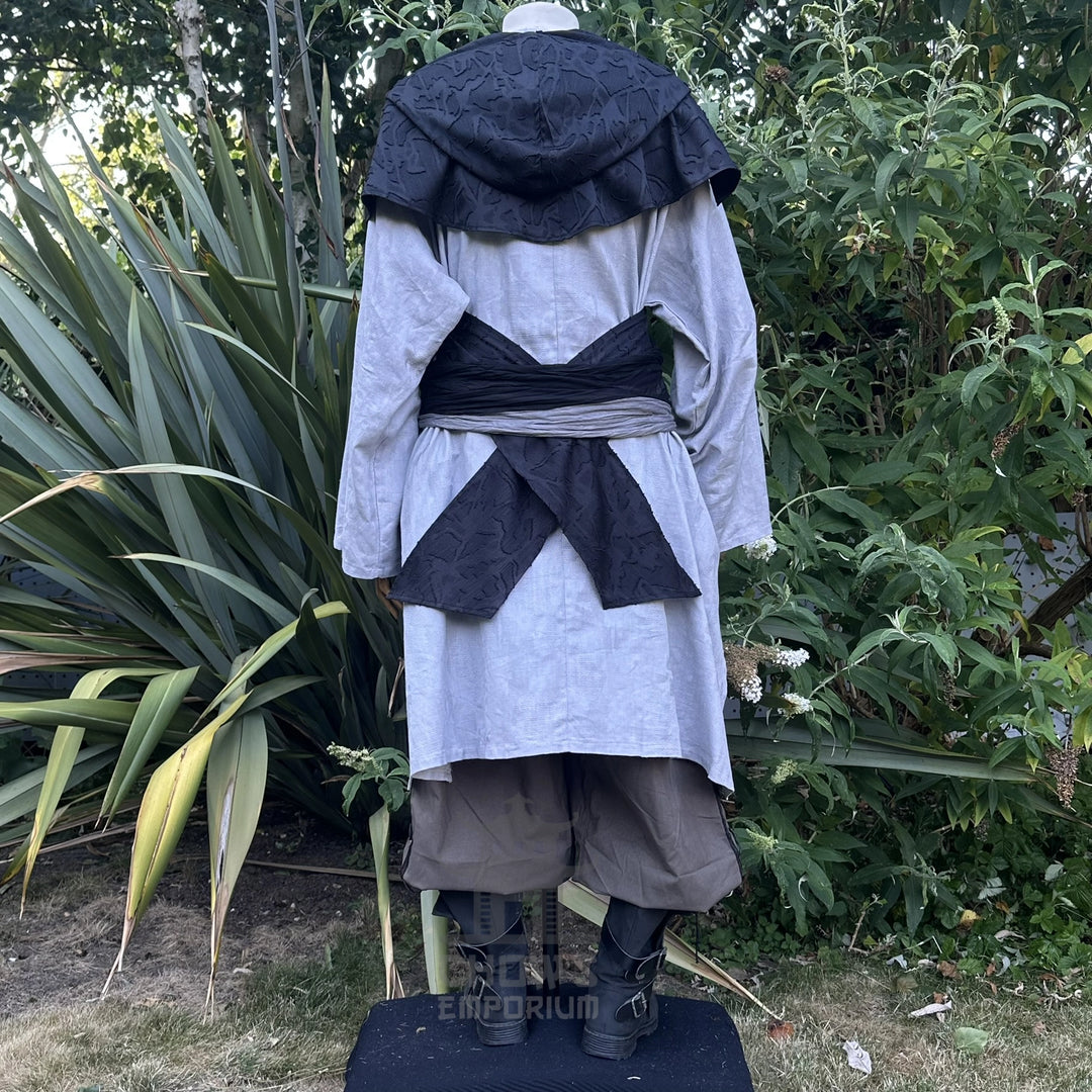 Black Medieval Scarf Hood