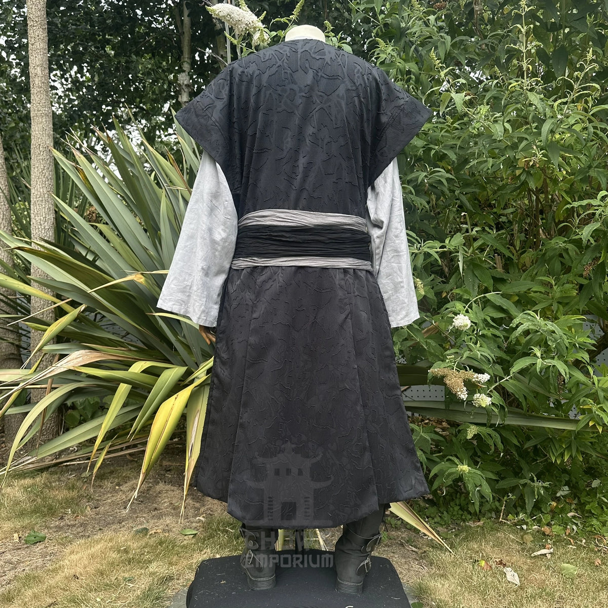 Black Lightweight Panelled Waistcoat