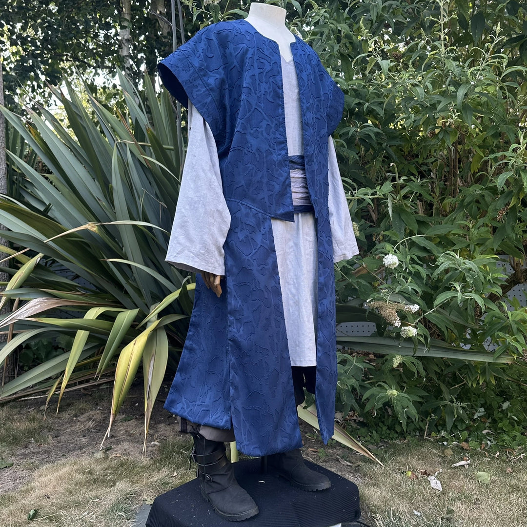 Blue Lightweight Panelled Waistcoat