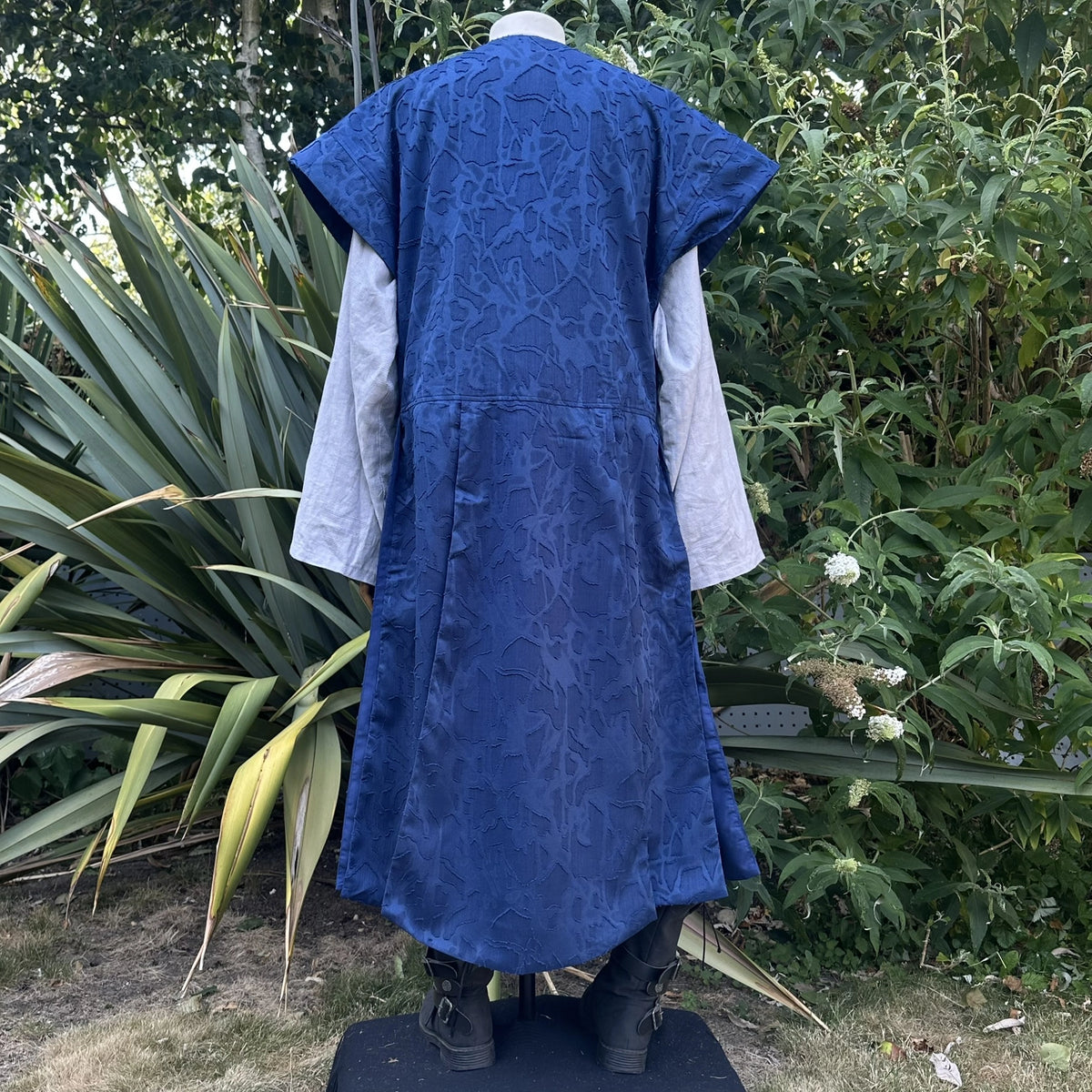 Blue Lightweight Panelled Waistcoat