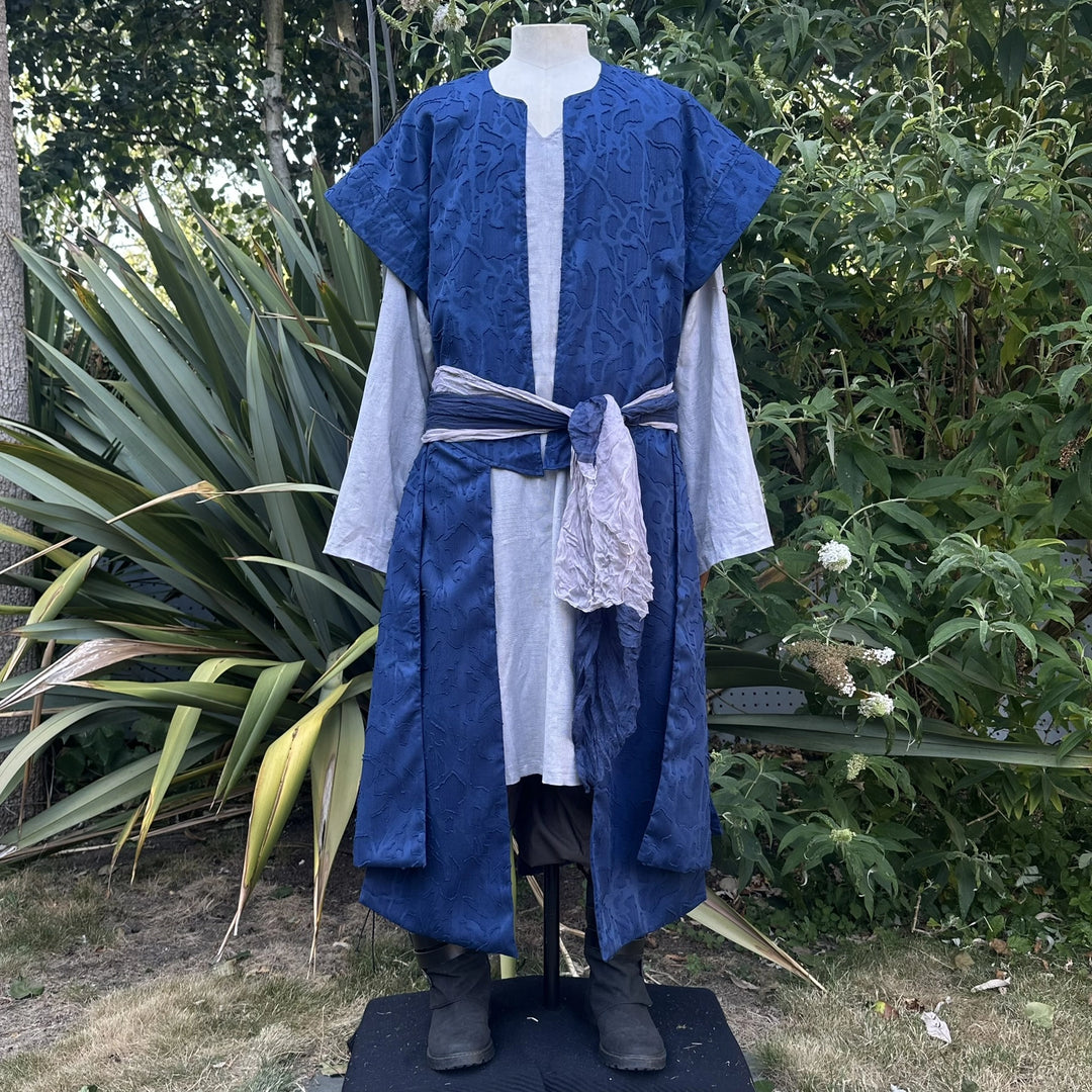 Blue Lightweight Panelled Waistcoat