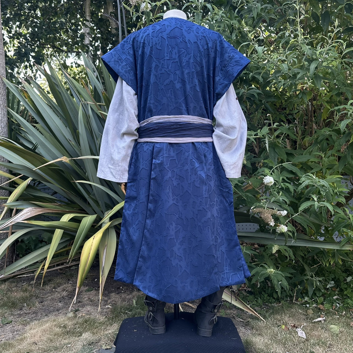 Blue Lightweight Panelled Waistcoat