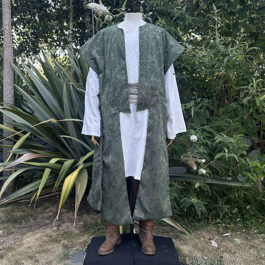Green Lightweight Panelled Waistcoat