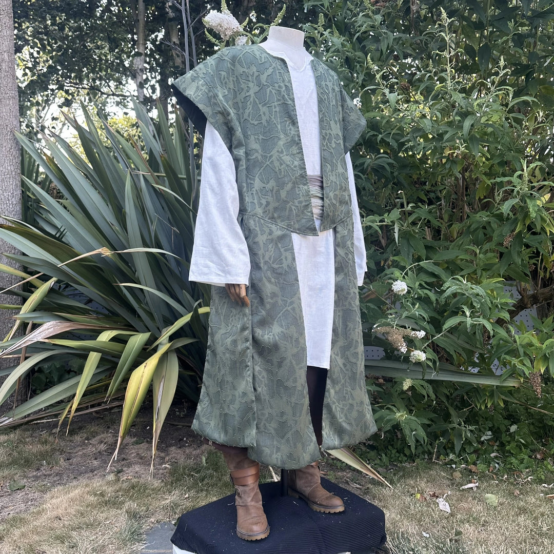Green Lightweight Panelled Waistcoat