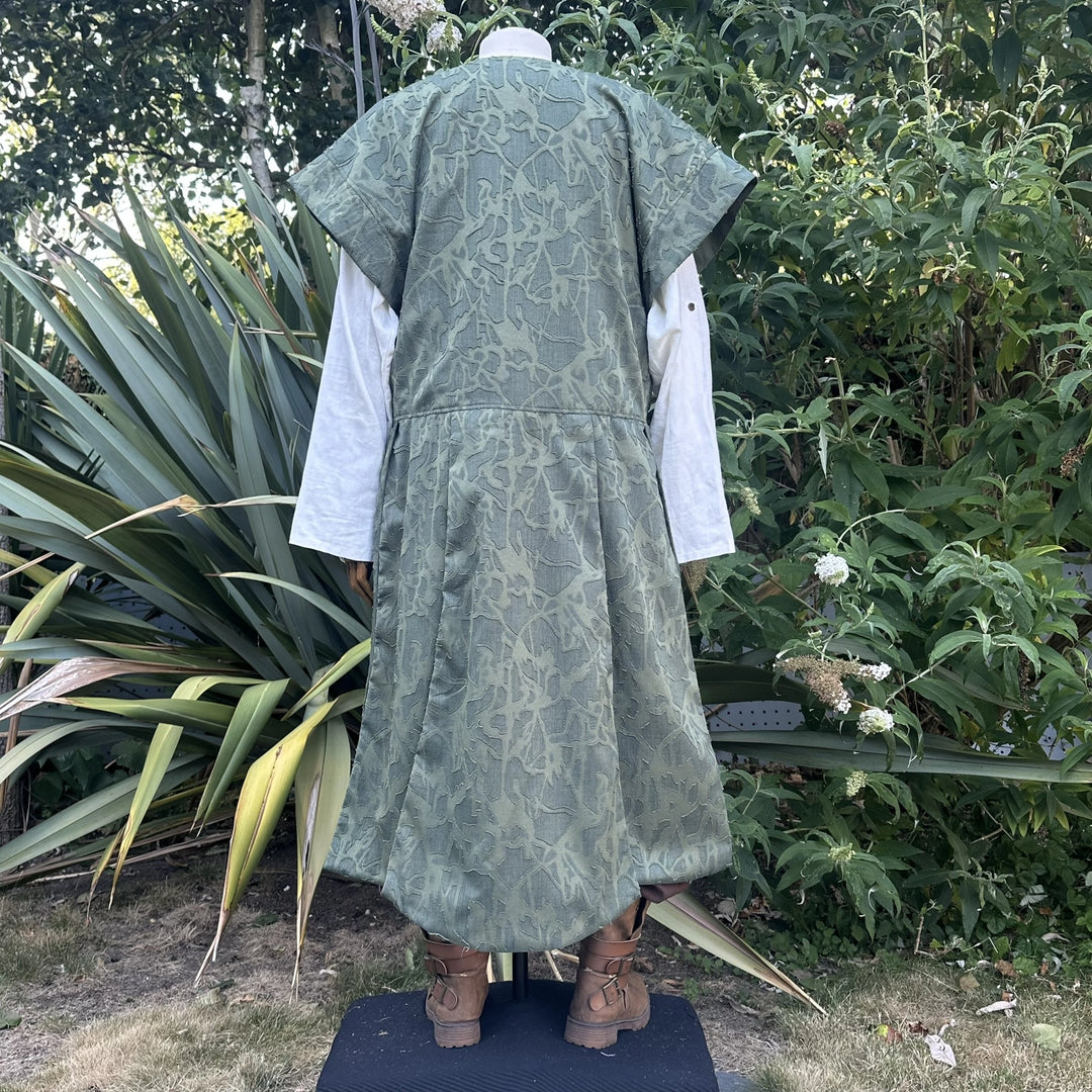 Green Lightweight Panelled Waistcoat