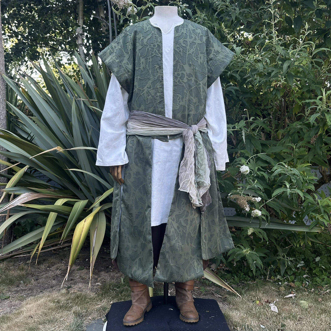 Green Lightweight Panelled Waistcoat