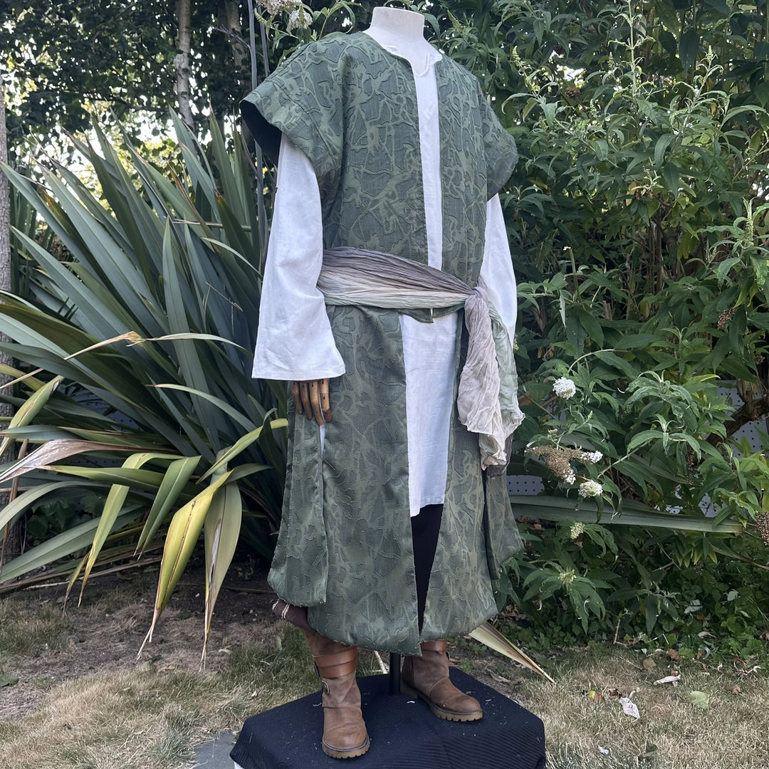 Green Lightweight Panelled Waistcoat