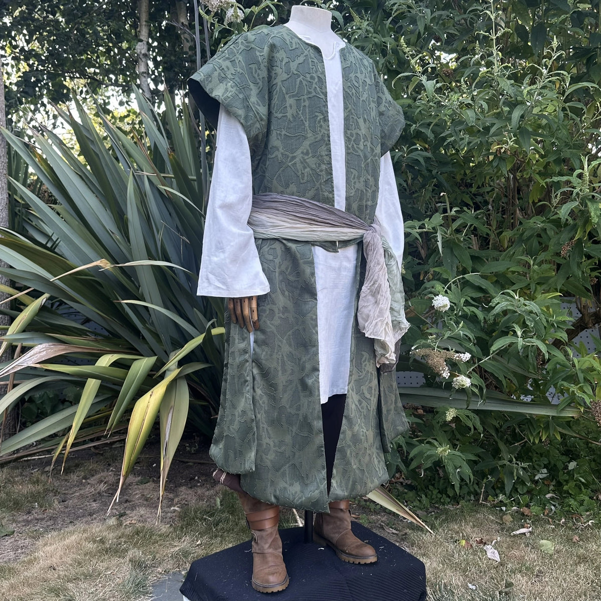 Green Lightweight Panelled Waistcoat
