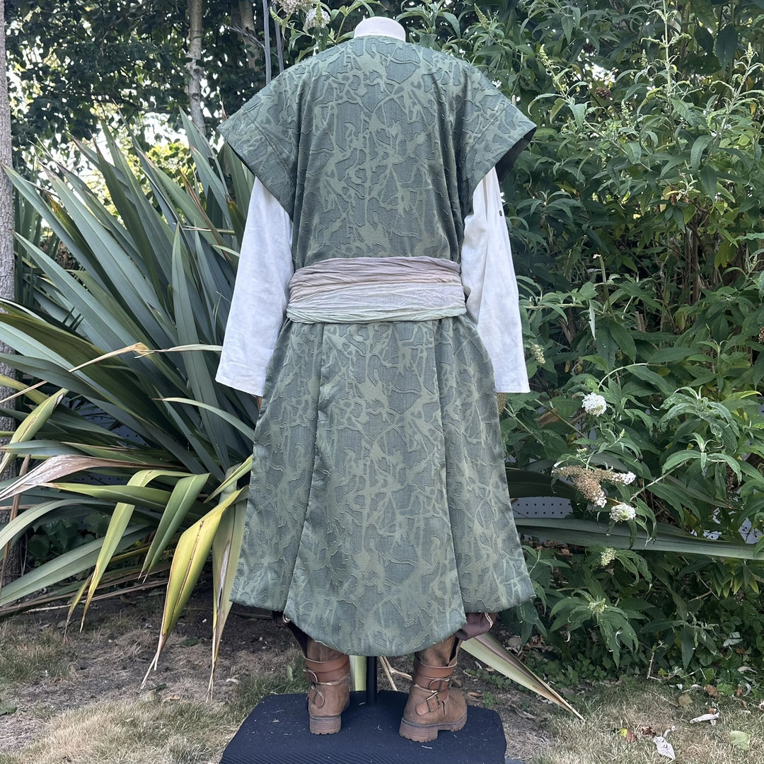 Green Lightweight Panelled Waistcoat