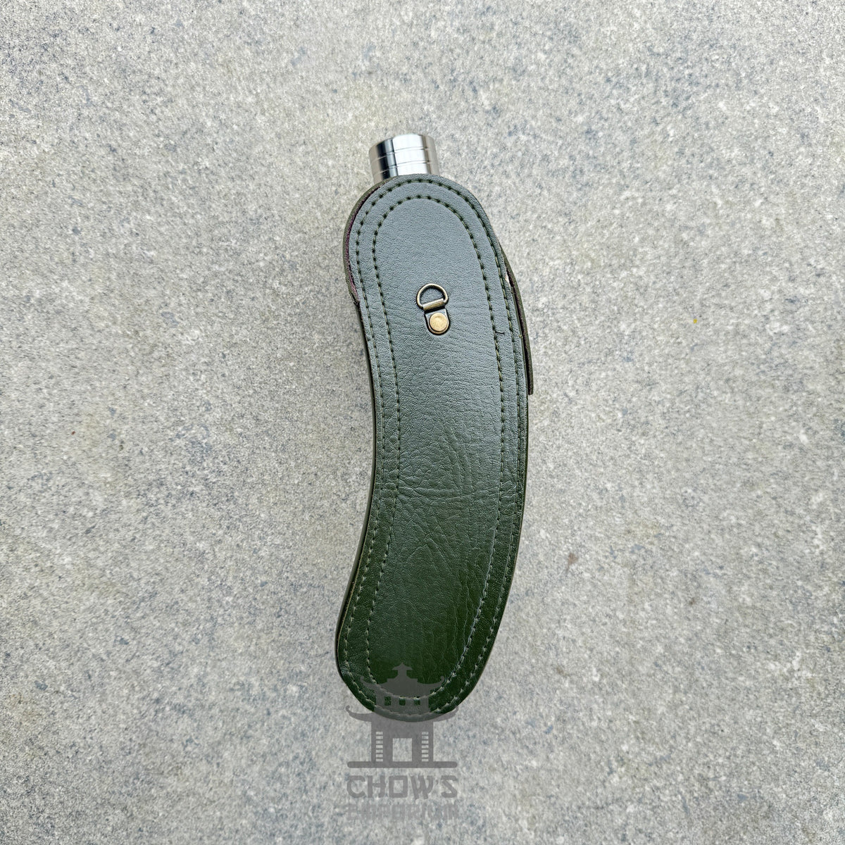 Curved 28oz Hip Flask with Shoulder Strap