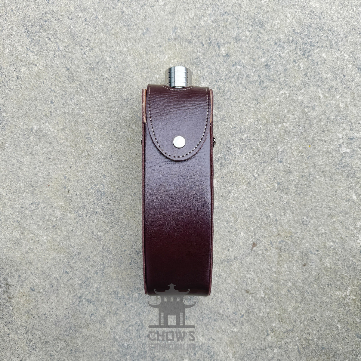 Curved 28oz Hip Flask with Shoulder Strap