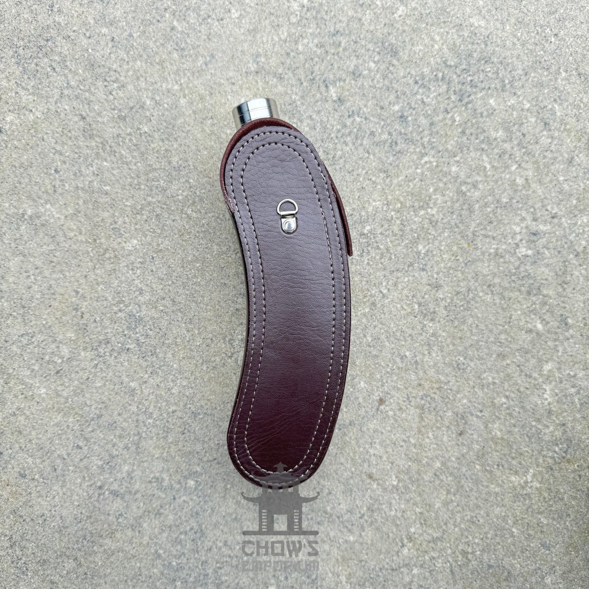Curved 28oz Hip Flask with Shoulder Strap