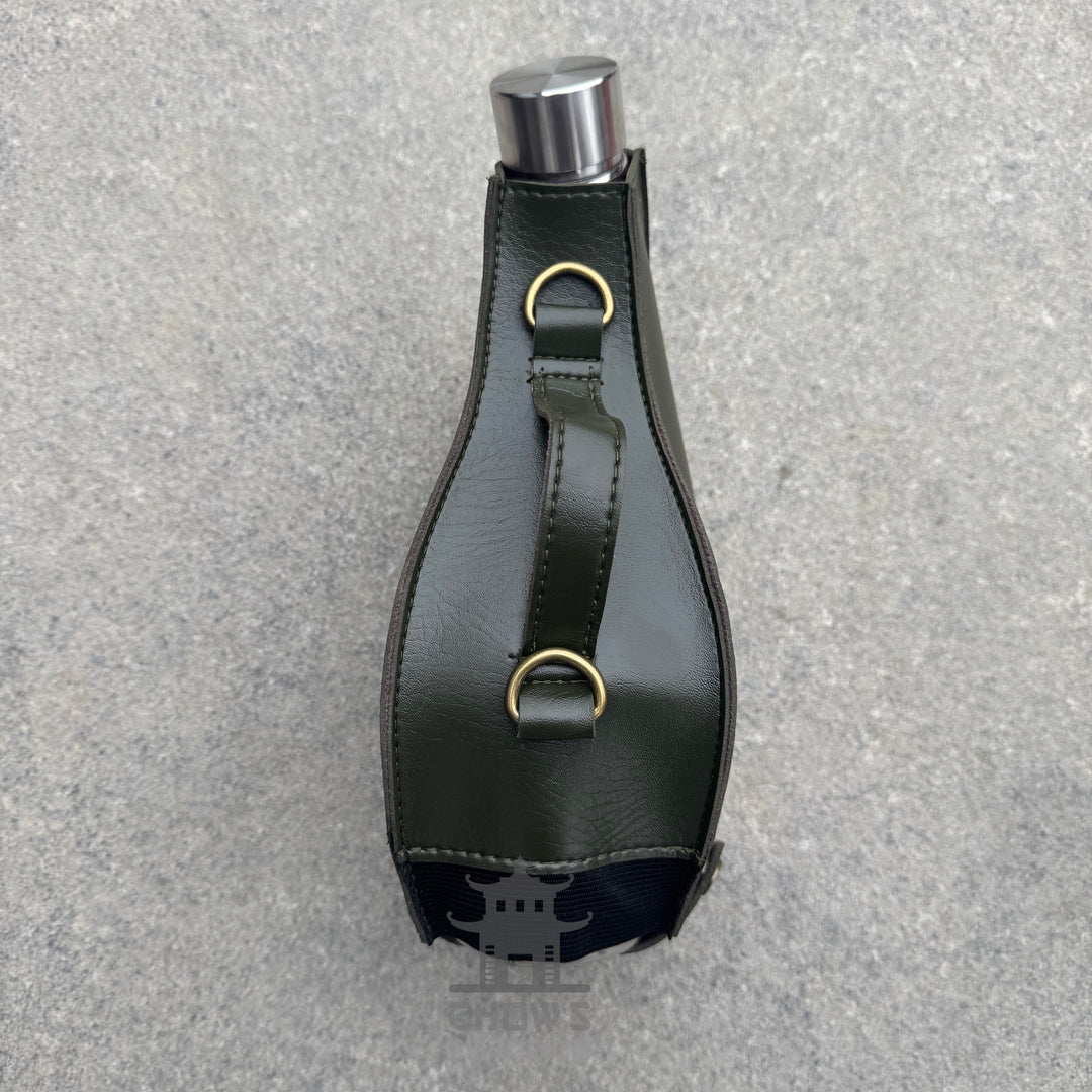 Teardrop 53oz Hip Flask with Shoulder Strap