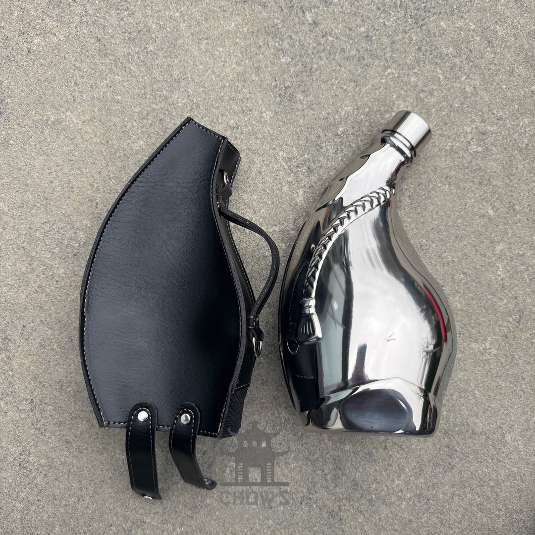 Teardrop 53oz Hip Flask with Shoulder Strap