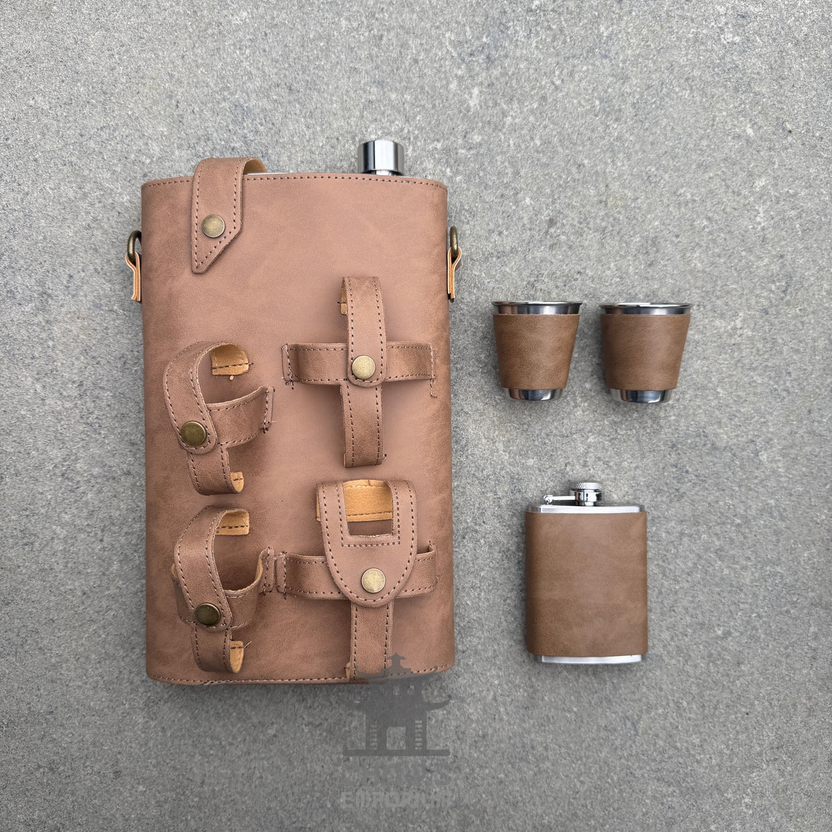 Extra Large 64oz Hip Flask with Accessories