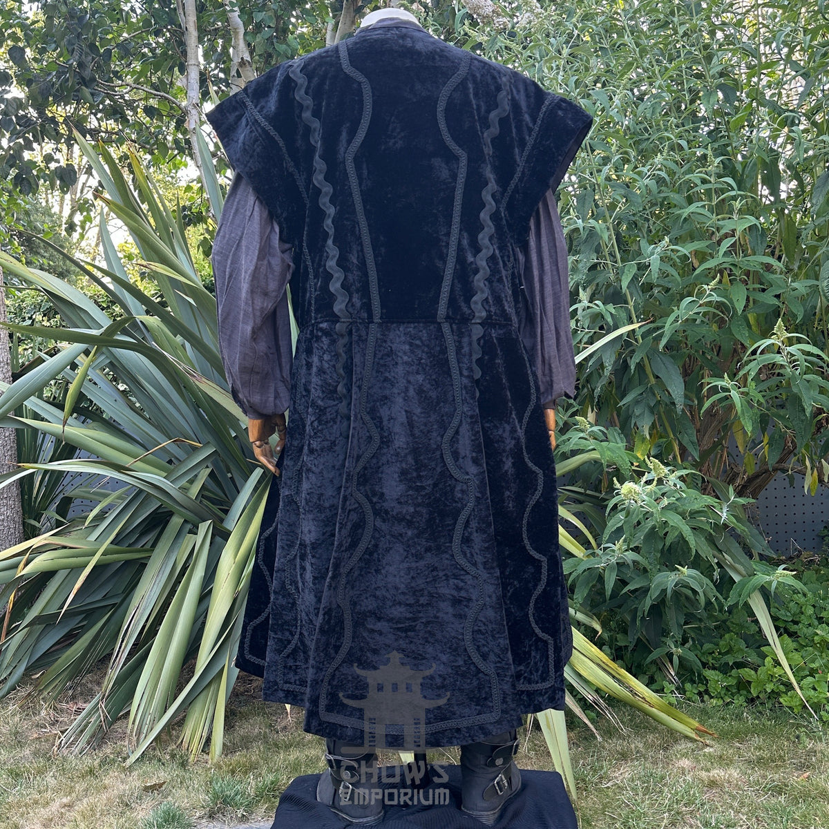 Spirit Necromancer LARP Set - 3+ pieces (Waistcoat, Shirt and Sash)