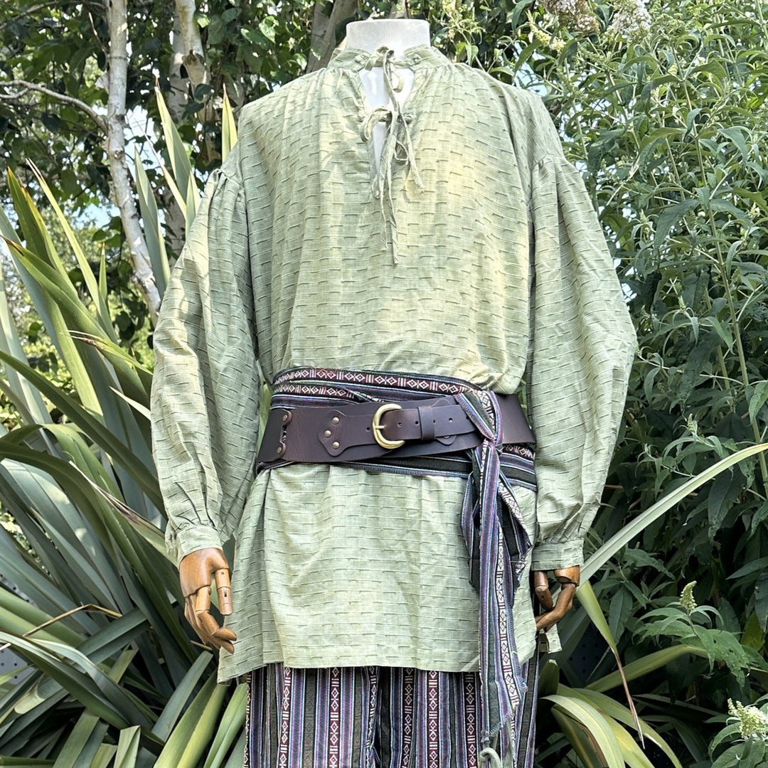 Forest Wanderer LARP Outfit - 4+ pieces (Robe, Waistcoat, Vambraces & Sash)