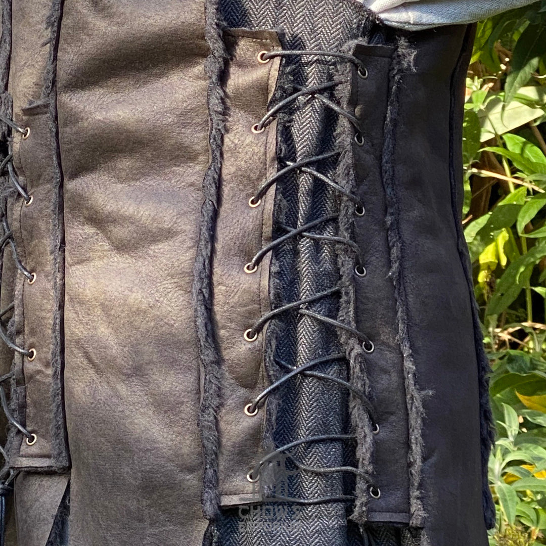Mountain Ranger LARP Outfit, 4+ Pieces (Robe, Waistcoat, Hood &amp; Sash)